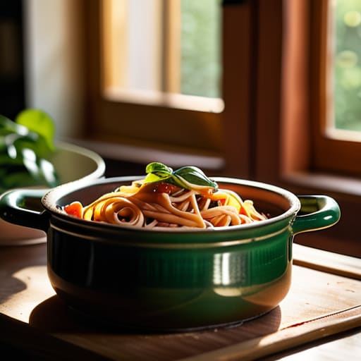 Easy One-Pot Pantry Pasta with spinach.