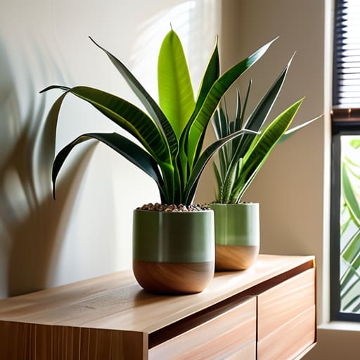 The Indestructible Snake Plant in minimalist decor.
