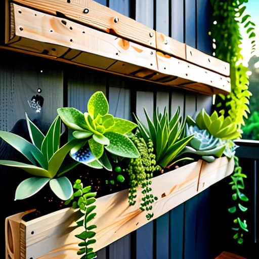 The Low-Profile Vertical Garden on a pallet.