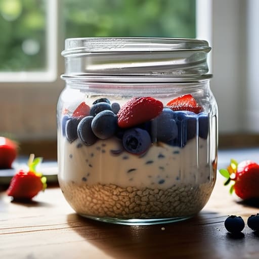Preparing breakfast with The Overnight Oats Protocol.