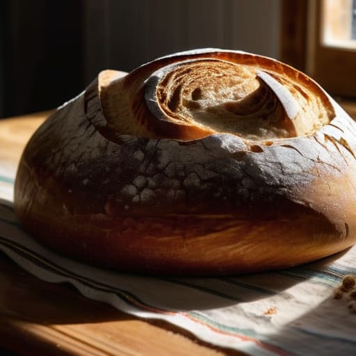 How to bake bread at home easily.