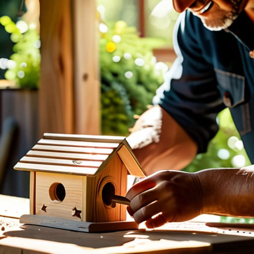 How to build a birdhouse with kids.