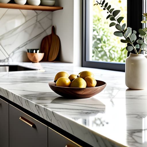 Kitchen organization ideas for clear countertops.