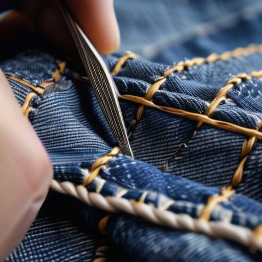 Learn how to patch jeans easily.
