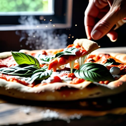 Learning how to make homemade pizza.